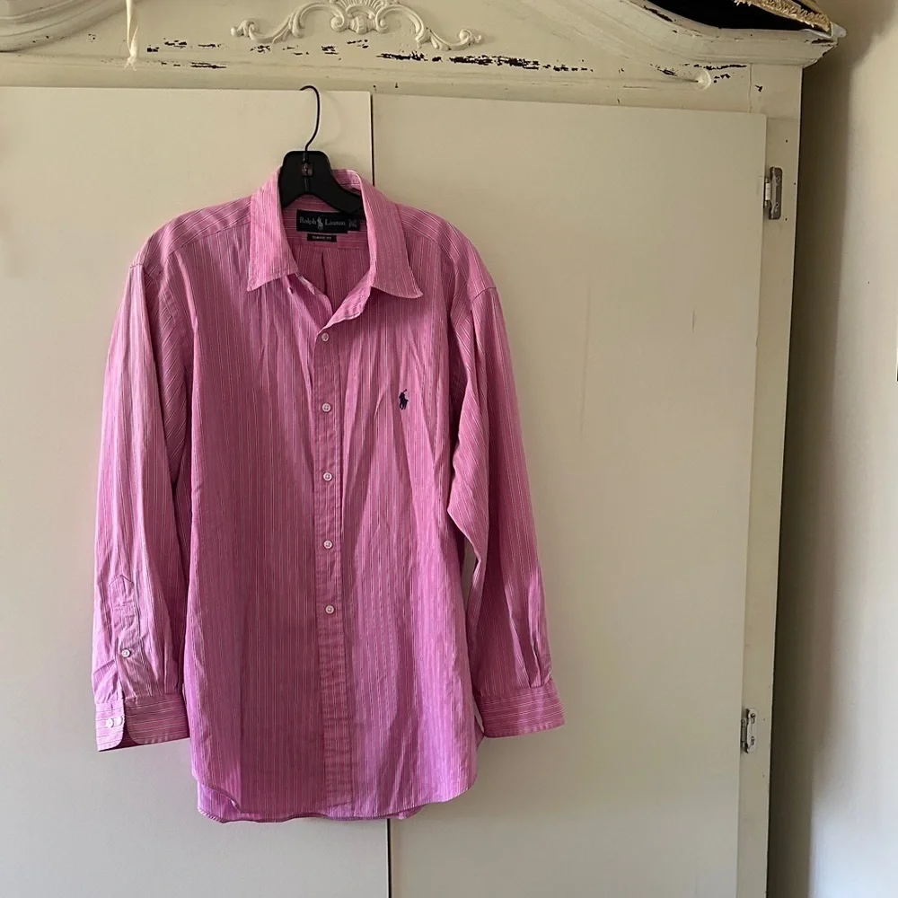Polo by Ralph Lauren Casual Pink Button Down Shirt